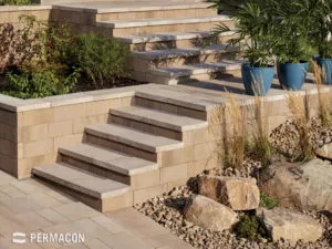 Melville® Tandem® Step Unit by Permacon