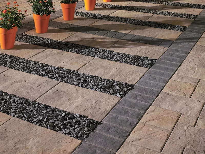 Mondrian® Plus 60 pavers small rectangle by Permacon