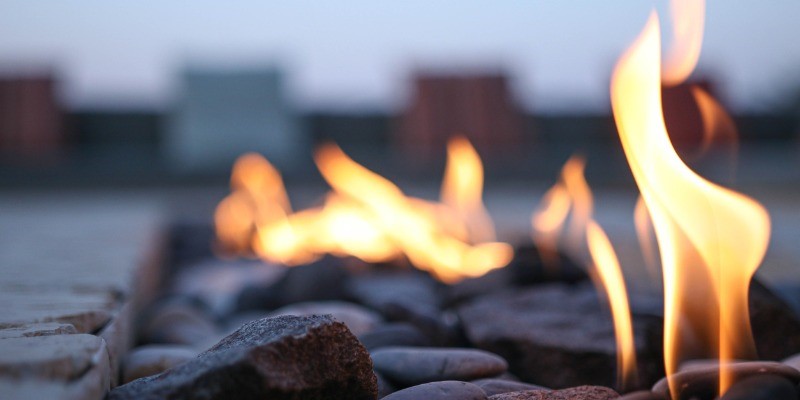Close up of fire 
